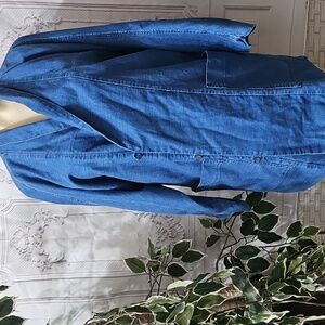 Zara Man Denim NWT Original 1975 Denim Robe Jacket  Medium